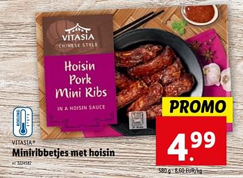 Promoties Miniribbetjes met hoisin - Vitasia - Geldig van 07/02/2024 tot 13/02/2024 bij Lidl