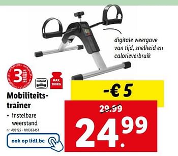 Promoties Mobiliteitstrainer - Huismerk - Lidl - Geldig van 07/02/2024 tot 13/02/2024 bij Lidl