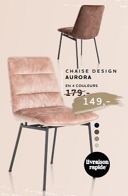 Promotions Chaise design aurora - Produit Maison - Xooon - Valide de 11/01/2024 à 28/02/2024 chez Xooon
