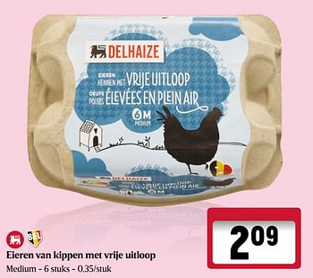 Promoties Eieren van kippen met vrije uitloop - Huismerk - Delhaize - Geldig van 01/02/2024 tot 07/02/2024 bij Delhaize