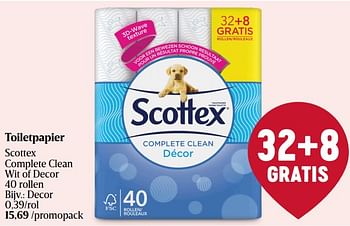 Promoties Toiletpapier scottex decor - Scottex - Geldig van 01/02/2024 tot 07/02/2024 bij Delhaize