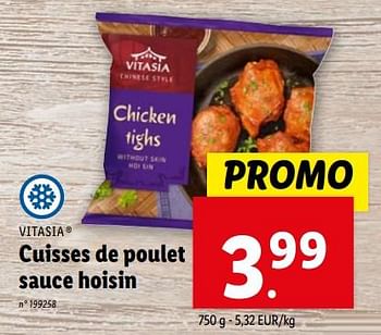 Promotions Cuisses de poulet sauce hoisin - Vitasia - Valide de 07/02/2024 à 13/02/2024 chez Lidl