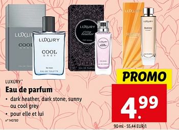Promotions Eau de parfum - Luxury - Valide de 07/02/2024 à 13/02/2024 chez Lidl