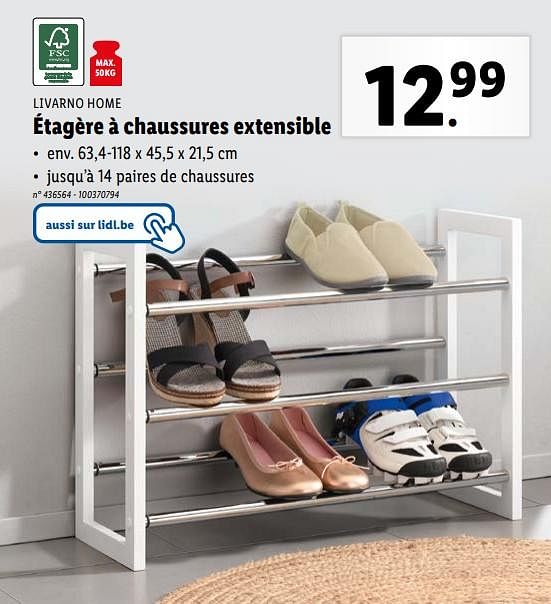 Semelle discount chauffante lidl