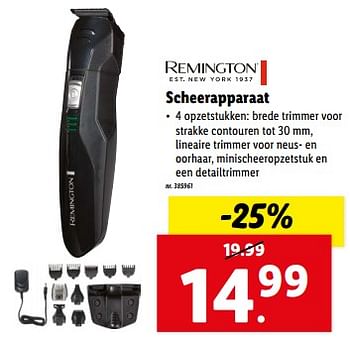 Promoties Remington scheerapparaat - Remington - Geldig van 07/02/2024 tot 13/02/2024 bij Lidl