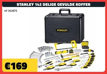 Promoties Stanley 142 delige gevulde koffer - Stanley - Geldig van 05/02/2024 tot 29/02/2024 bij Bouwcenter Frans Vlaeminck