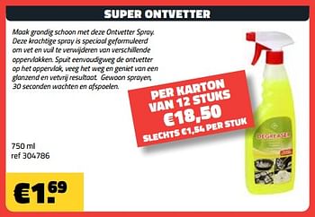 Promoties Super ontvetter - Huismerk - Bouwcenter Frans Vlaeminck - Geldig van 05/02/2024 tot 29/02/2024 bij Bouwcenter Frans Vlaeminck