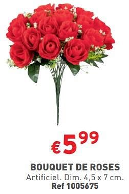 Promotions Bouquet de roses - Produit maison - Trafic  - Valide de 31/01/2024 à 05/02/2024 chez Trafic