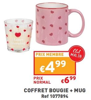 Promotions Coffret bougie + mug - Produit maison - Trafic  - Valide de 31/01/2024 à 05/02/2024 chez Trafic