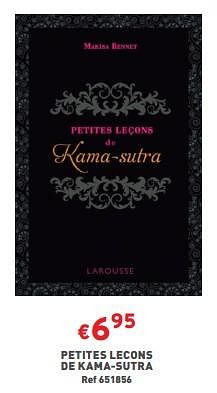 Promotions Petites lecons de kama-sutra - Produit maison - Trafic  - Valide de 31/01/2024 à 05/02/2024 chez Trafic