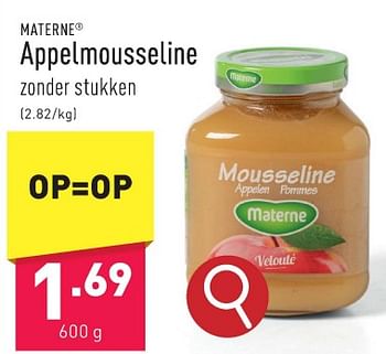Promoties Appelmousseline - Materne - Geldig van 05/02/2024 tot 10/02/2024 bij Aldi