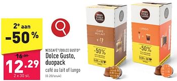 Promoties Dolce gusto duopack - Nescafe - Geldig van 05/02/2024 tot 10/02/2024 bij Aldi