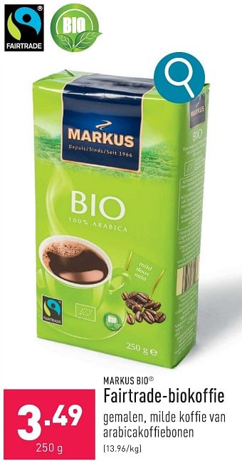 Promoties Fairtrade-biokoffie - Markus - Geldig van 05/02/2024 tot 10/02/2024 bij Aldi