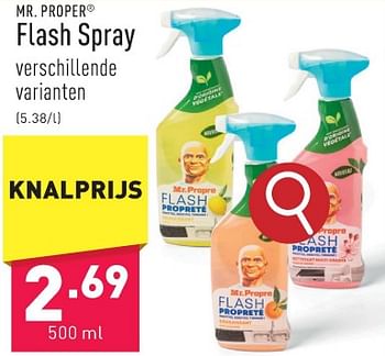 Promoties Flash spray - Mr. Proper - Geldig van 05/02/2024 tot 10/02/2024 bij Aldi