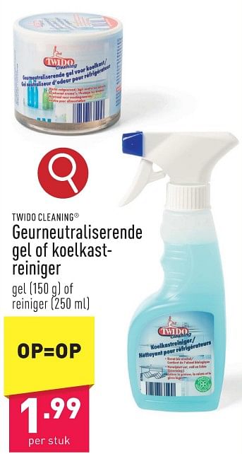 Promoties Geurneutraliserende gel of koelkastreiniger - Twido - Geldig van 05/02/2024 tot 10/02/2024 bij Aldi