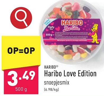 Promoties Haribo love edition - Haribo - Geldig van 05/02/2024 tot 10/02/2024 bij Aldi