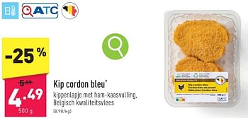 Promoties Kip cordon bleu - Huismerk - Aldi - Geldig van 05/02/2024 tot 10/02/2024 bij Aldi