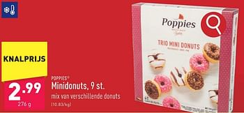 Promoties Minidonuts - Poppies - Geldig van 05/02/2024 tot 10/02/2024 bij Aldi