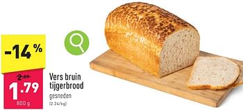 Promoties Vers bruin tijgerbrood - Huismerk - Aldi - Geldig van 05/02/2024 tot 10/02/2024 bij Aldi