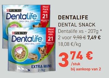Promoties Dentalife dental snack - Purina - Geldig van 31/01/2024 tot 11/02/2024 bij Tom&Co