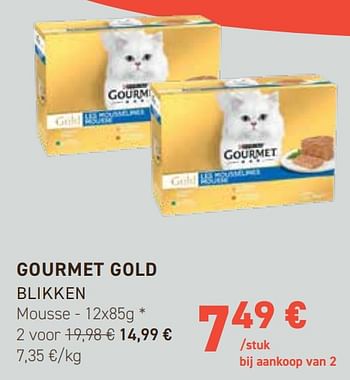 Promoties Gourmet gold blikken - Purina - Geldig van 31/01/2024 tot 11/02/2024 bij Tom&Co
