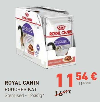 Promoties Royal canin pouches kat - Royal Canin - Geldig van 31/01/2024 tot 11/02/2024 bij Tom&Co