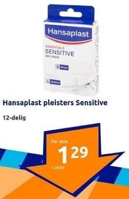 Promoties Hansaplast pleisters sensitive - Hansaplast - Geldig van 31/01/2024 tot 06/02/2024 bij Action