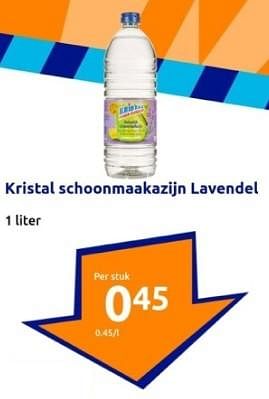 Promoties Kristal schoonmaakazijn lavendel - Kristal - Geldig van 31/01/2024 tot 06/02/2024 bij Action