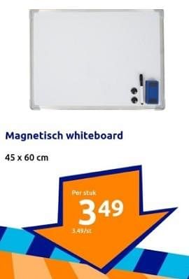 Promoties Magnetisch whiteboard - Huismerk - Action - Geldig van 31/01/2024 tot 06/02/2024 bij Action