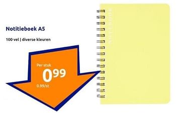 Promoties Notitieboek a5 - Huismerk - Action - Geldig van 31/01/2024 tot 06/02/2024 bij Action