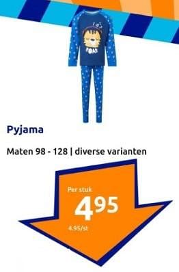 Promoties Pyjama - Huismerk - Action - Geldig van 31/01/2024 tot 06/02/2024 bij Action