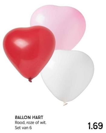 Promoties Ballon hart - Huismerk - Xenos - Geldig van 28/01/2024 tot 11/02/2024 bij Xenos
