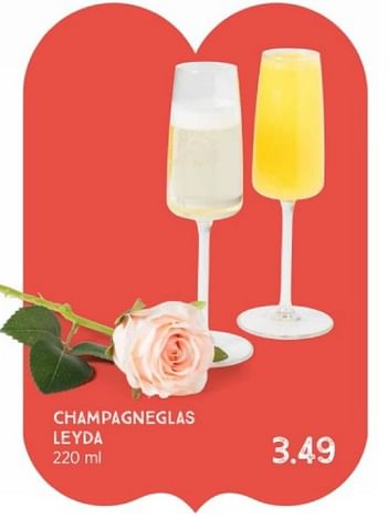 Promoties Champagneglas leyda - Huismerk - Xenos - Geldig van 28/01/2024 tot 11/02/2024 bij Xenos
