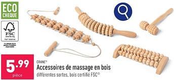Promotions Accessoires de massage en bois - Crane - Valide de 05/02/2024 à 10/02/2024 chez Aldi