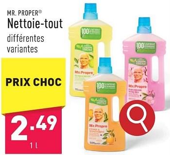 Promotions Nettoie-tout - Mr. Propre - Valide de 05/02/2024 à 10/02/2024 chez Aldi