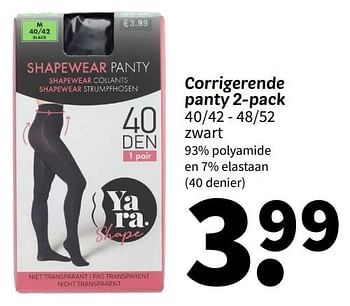 Promoties Corrigerende panty - Huismerk - Wibra - Geldig van 31/01/2024 tot 11/02/2024 bij Wibra