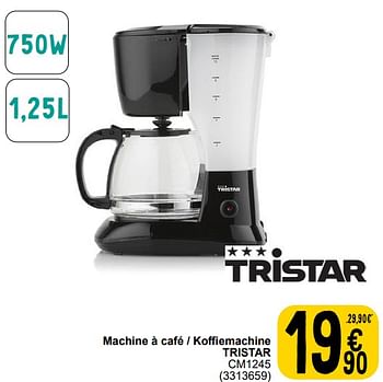 Promoties Machine à café - koffiemachine tristar cm1245 - Tristar - Geldig van 06/02/2024 tot 12/02/2024 bij Cora