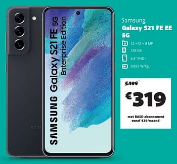 Promoties Samsung galaxy s21 fe ee 5g - Samsung - Geldig van 01/02/2024 tot 29/02/2024 bij Base