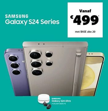 Promoties Samsung galaxy s24 series - Samsung - Geldig van 01/02/2024 tot 29/02/2024 bij Base
