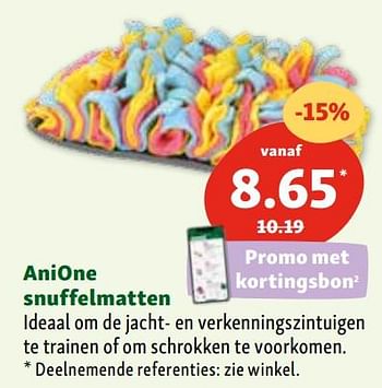 Promoties Anione snuffelmatten - Anione - Geldig van 07/02/2024 tot 12/02/2024 bij Maxi Zoo