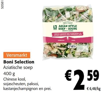 Promoties Boni selection aziatische soep - Boni - Geldig van 31/01/2024 tot 13/02/2024 bij Colruyt