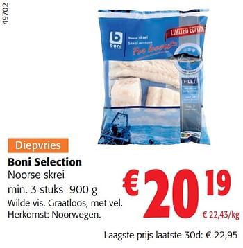 Promoties Boni selection noorse skrei - Boni - Geldig van 31/01/2024 tot 13/02/2024 bij Colruyt