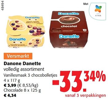 Promoties Danone danette volledig assortiment - Danone - Geldig van 31/01/2024 tot 13/02/2024 bij Colruyt