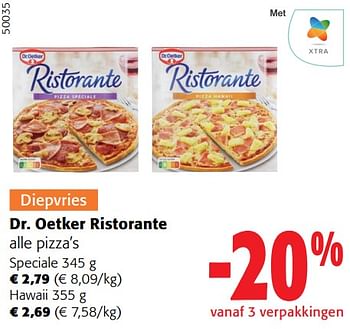 Promoties Dr. oetker ristorante alle pizza’s - Dr. Oetker - Geldig van 31/01/2024 tot 13/02/2024 bij Colruyt