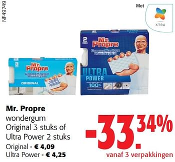 Promoties Mr. propre wondergum original of ultra power - Mr. Proper - Geldig van 31/01/2024 tot 13/02/2024 bij Colruyt