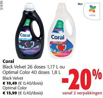 Promoties Coral black velvet ou optimal color - Coral - Geldig van 31/01/2024 tot 13/02/2024 bij Colruyt