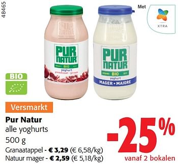 Promoties Pur natur alle yoghurts - Pur Natur - Geldig van 31/01/2024 tot 13/02/2024 bij Colruyt