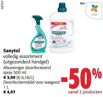 Promoties Sanytol volledig assortiment - Sanytol - Geldig van 31/01/2024 tot 13/02/2024 bij Colruyt