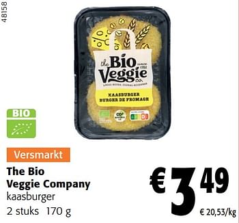 Promoties The bio veggie company kaasburger - The Bio Veggie Company - Geldig van 31/01/2024 tot 13/02/2024 bij Colruyt