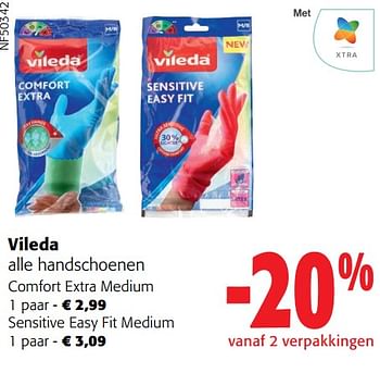 Promoties Vileda alle handschoenen - Vileda - Geldig van 31/01/2024 tot 13/02/2024 bij Colruyt
